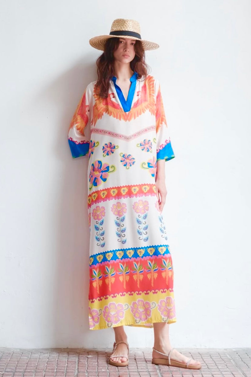 New Age - Premium Limited Edition Maxi Φόρεμα Καφτάνι Symi - T1