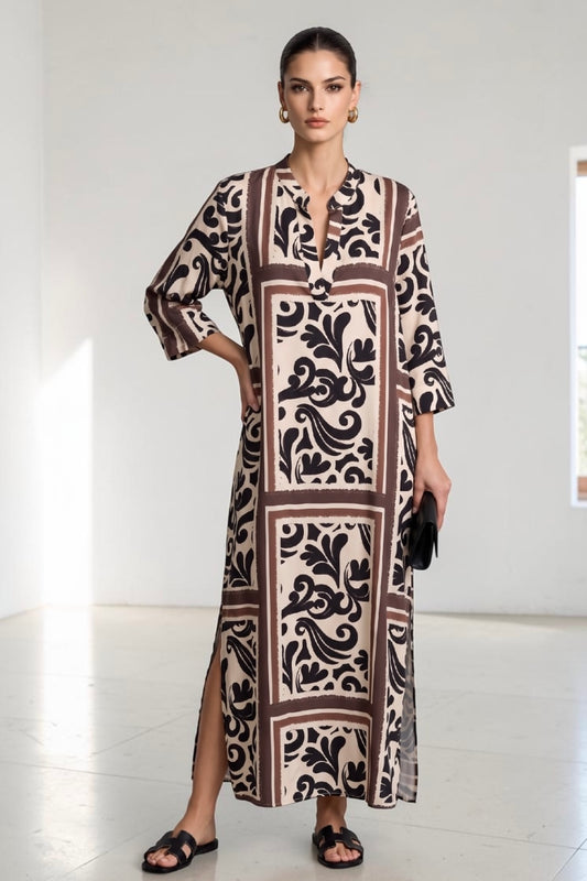 New Age - Maxi Φόρεμα Καφτάνι Santorini - 005 NEW