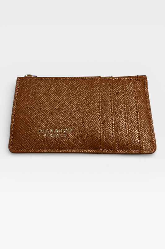 Diana & Co Firenze - Unisex Πορτοφόλι Card Holder Καφέ