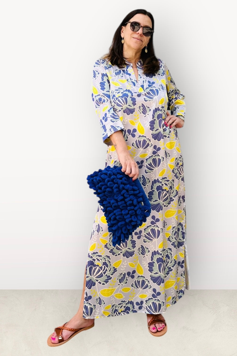 New Age - Maxi Φόρεμα Καφτάνι Santorini 1