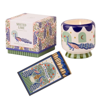 Paddywax A dopo Peacock -Κεραμικό κερί σόγιας, Misted Lime 226gr