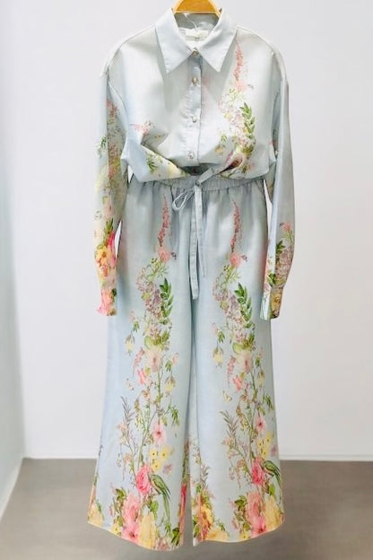 Charizma - Σετ Πουκάμισο & Παντελόνα Floral Oversized