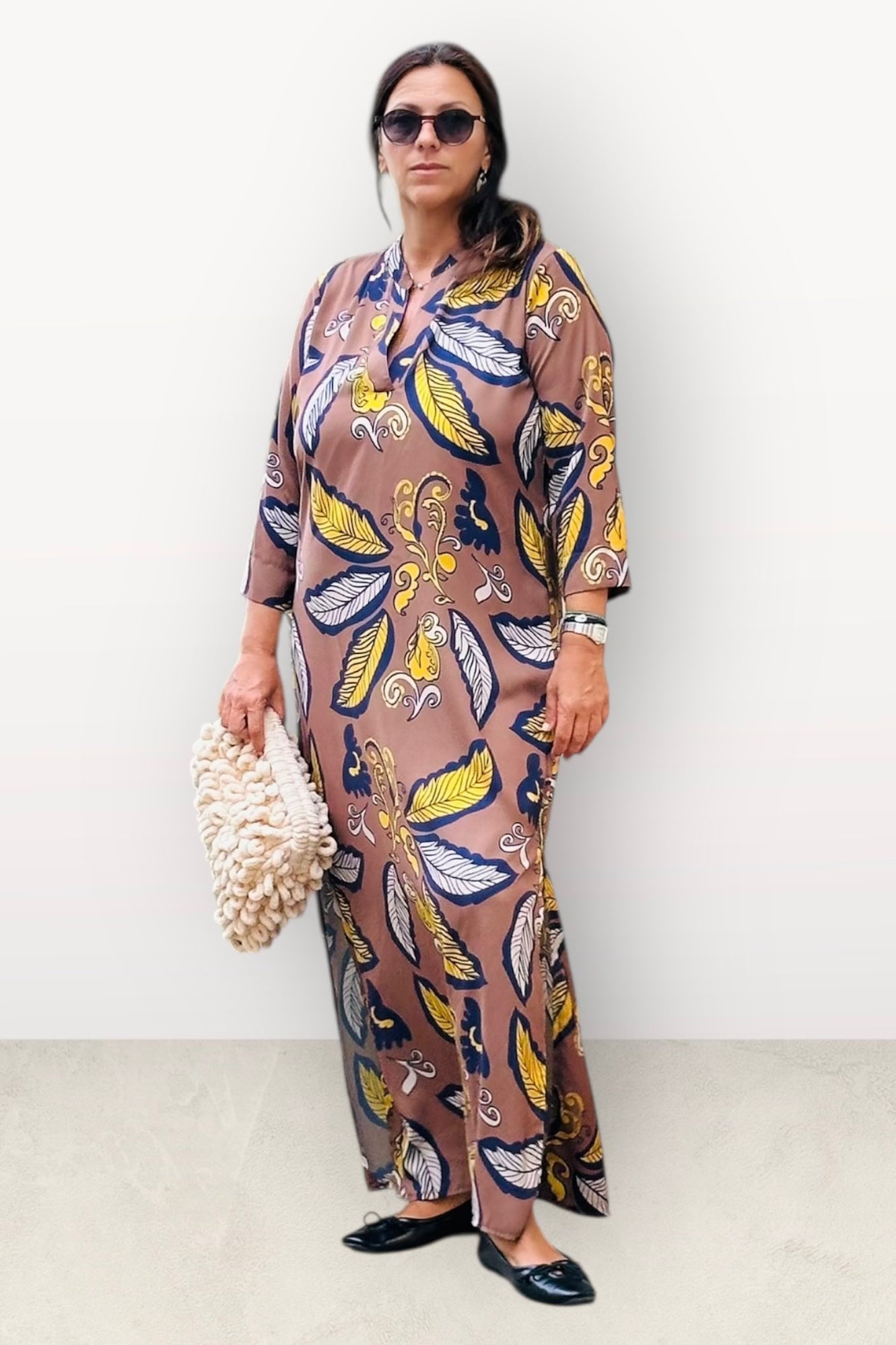 New Age - Maxi Φόρεμα Καφτάνι Santorini - 56-3