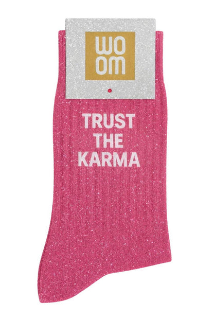 Woom  - Trust the Karma Glitter Γυναικείες Κάλτσες