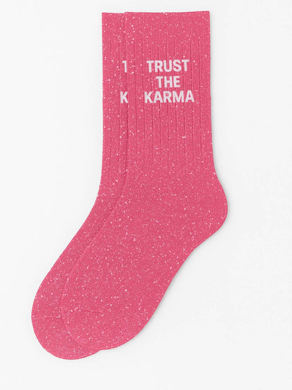 Woom  - Trust the Karma Glitter Γυναικείες Κάλτσες
