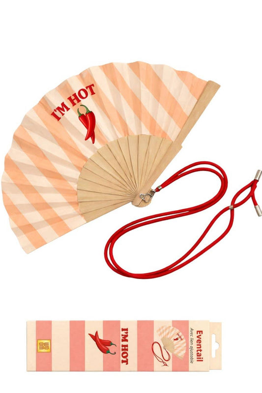 Woom –  I'm Hot Βεντάλια με Λουράκι Ώμου & Gift Box