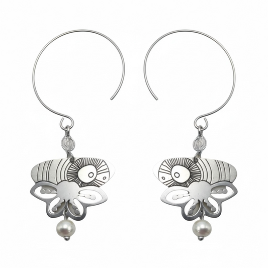 Pavlina Verouki Classic Eyes -  Σκουλαρίκια Κρίκοι Μάτι Μέλισσα