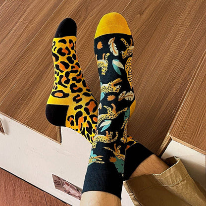Kylie Crazy - Fun Seamless Leopard Αντρικές Κάλτσες