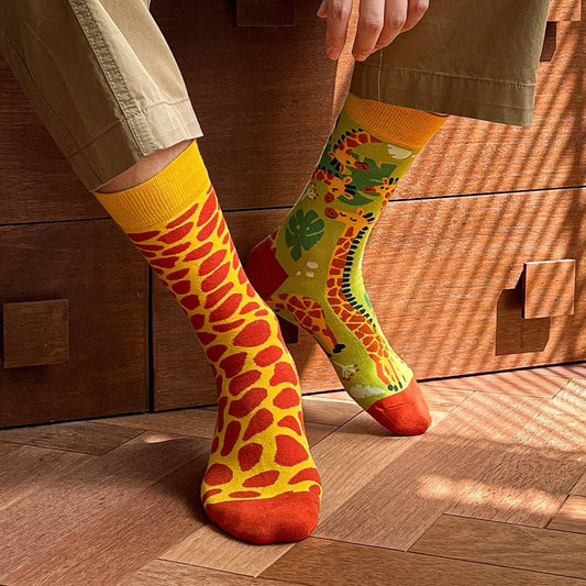 Kylie Crazy - Fun Seamless Giraffes Αντρικές Κάλτσες