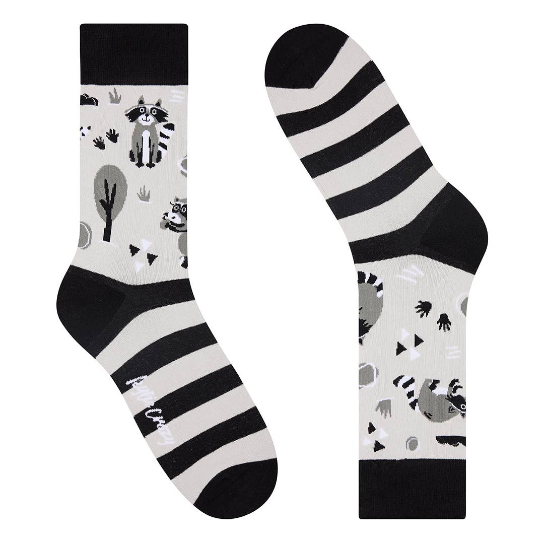 Kylie Crazy - Fun Seamless Raccoon Αντρικές Κάλτσες