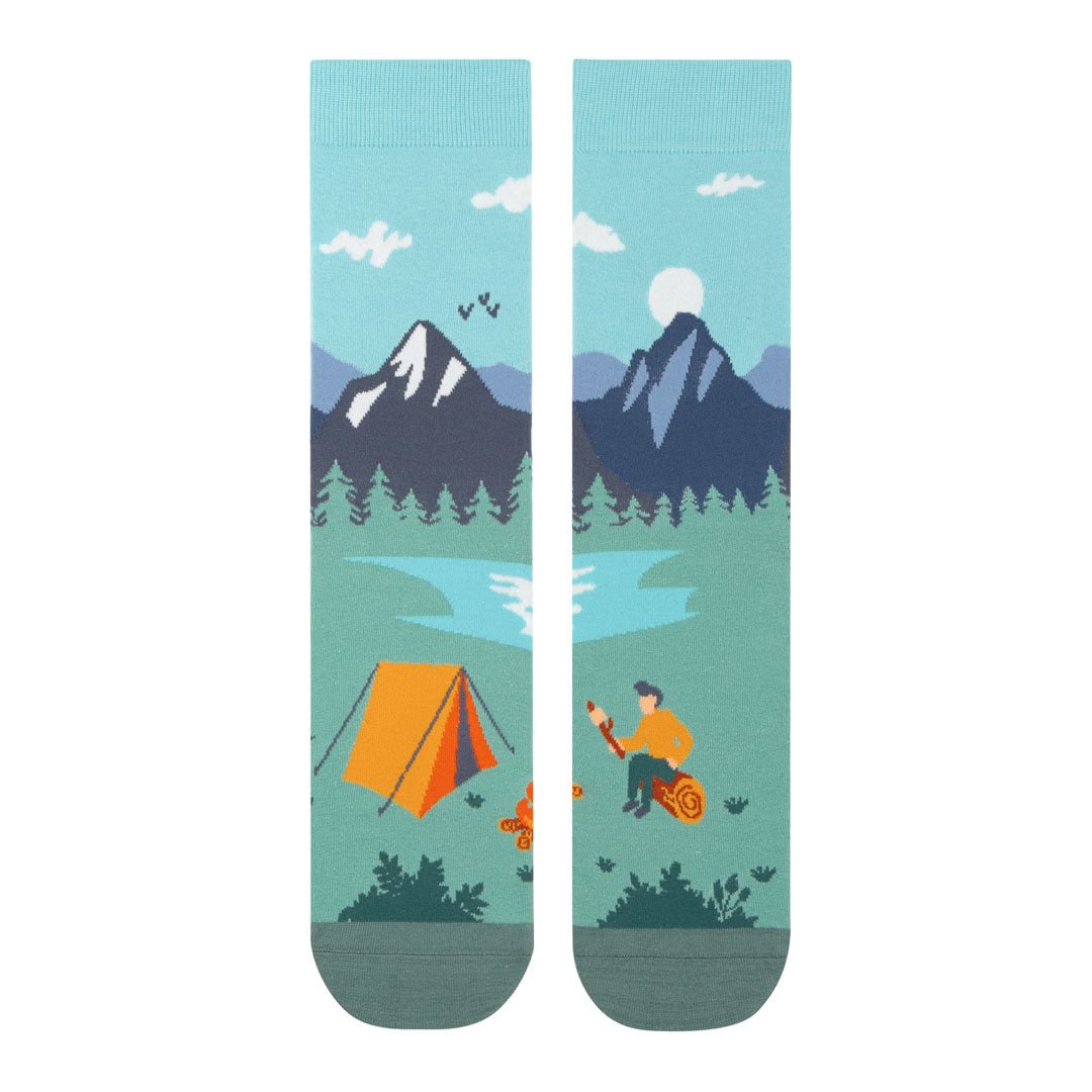 Kylie Crazy - Fun Seamless Camping Αντρικές Κάλτσες
