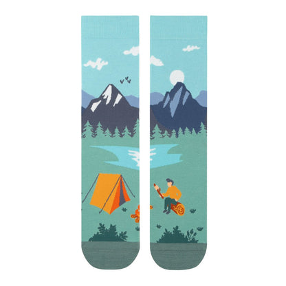 Kylie Crazy - Fun Seamless Camping Αντρικές Κάλτσες