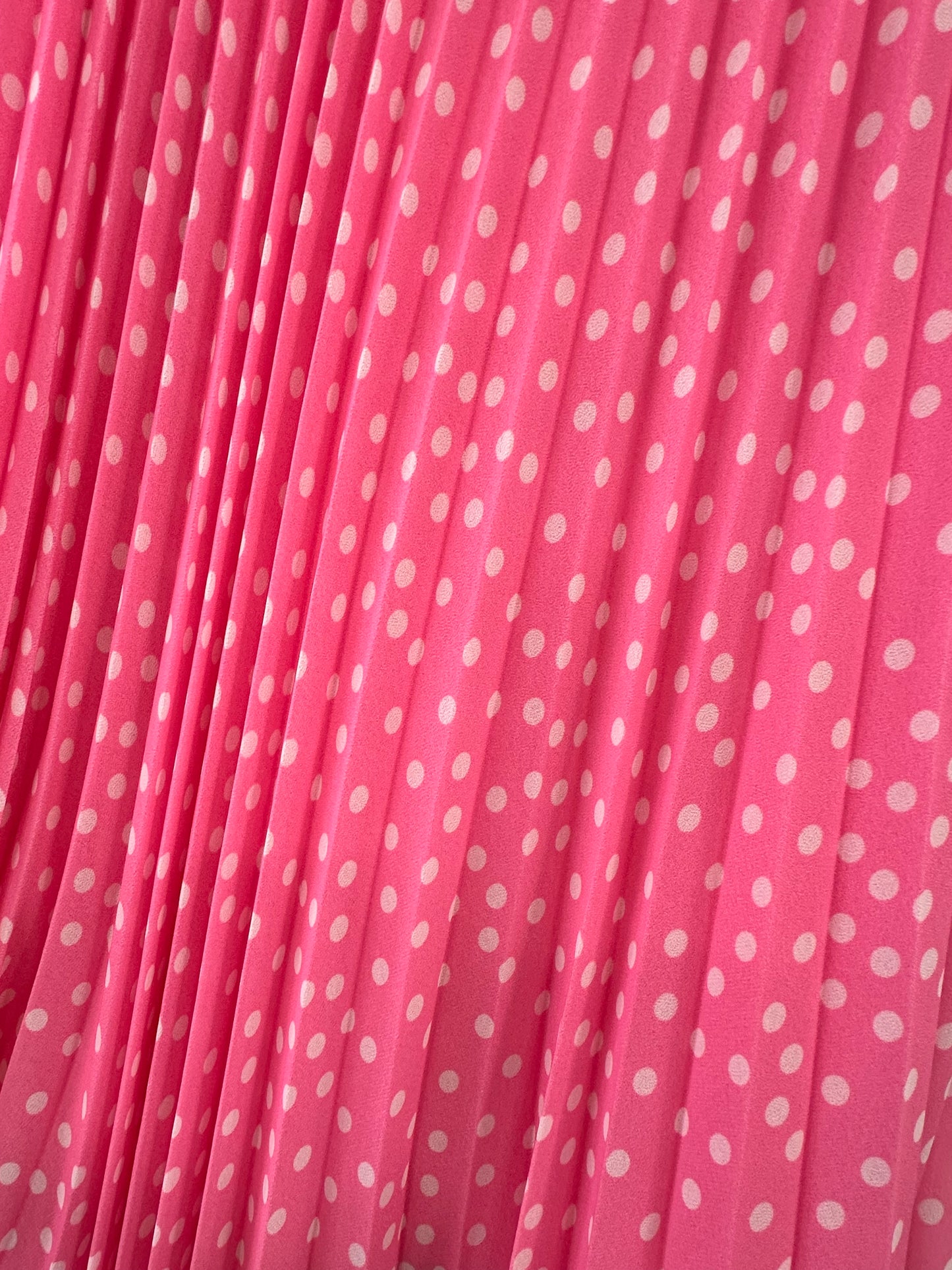 Charizma - Φούστα Πλισέ Πουά Ροζ