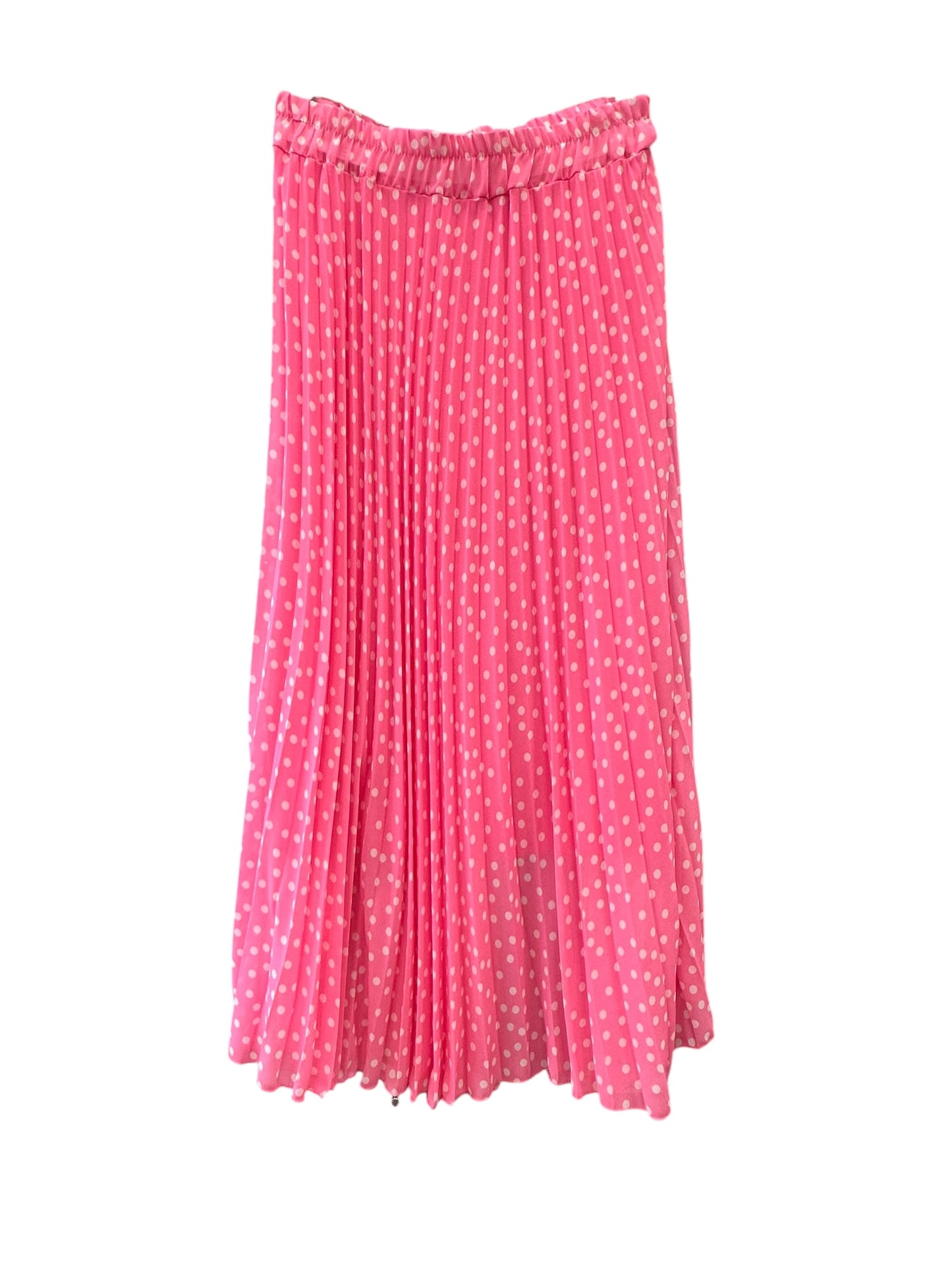Charizma - Φούστα Πλισέ Πουά Ροζ