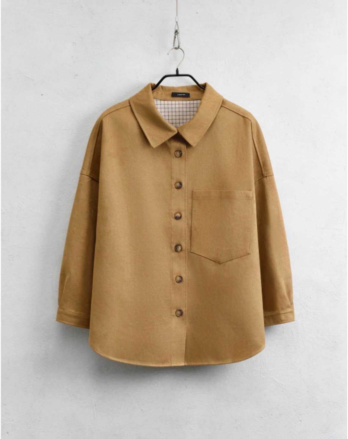 Lumina - Τζάκετ Τύπου Σουέτ Καμηλό