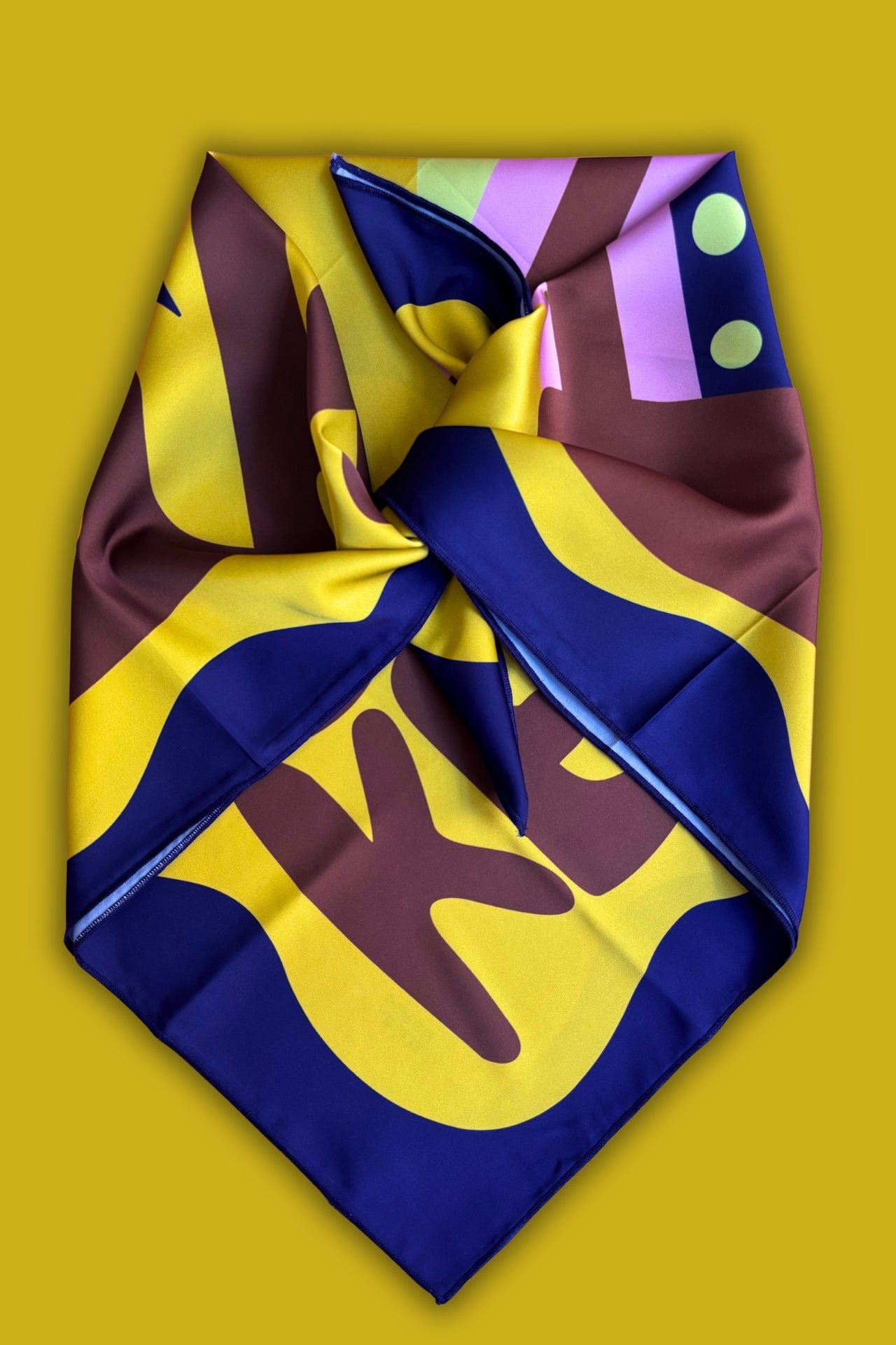 Adelie Pengu - Raul Scarf Σατέν Μαντήλι Eat The Cake 65x65cm