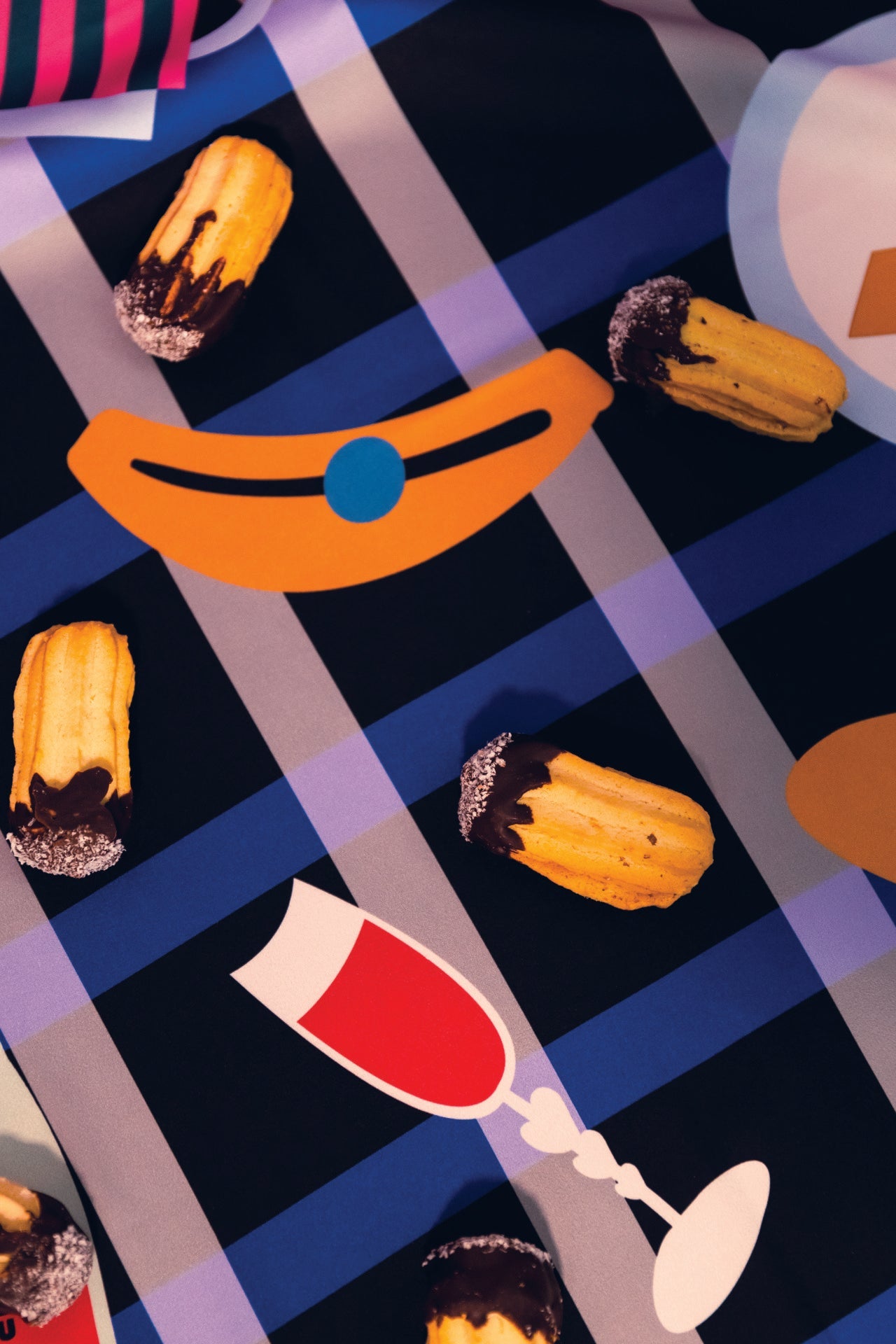 Adelie Pengu - Raul Scarf Σατέν Μαντήλι Picnic 65x65cm