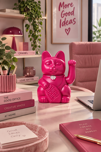 Diminuto Cielo - Διακοσμητικό Επιτραπέζιο Lucky Cat Red Violet