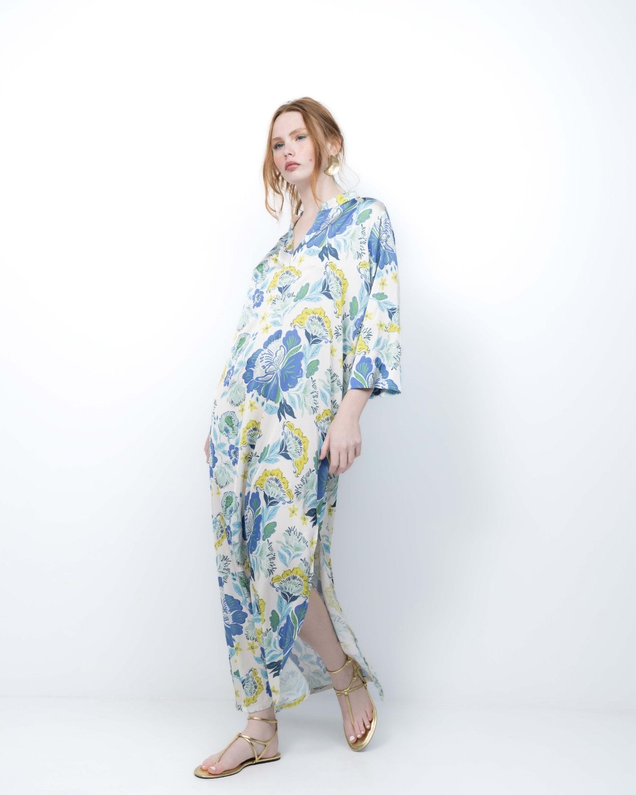 New Age - Maxi Φόρεμα Καφτάνι Santorini -50