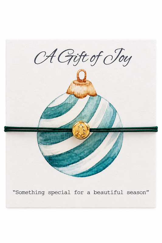 Queen Handmade Creations - Βραχιόλι Δέντρο με Χρυσό Επιχρυσωμένο Στοιχείο σε Κάρτα Δώρου