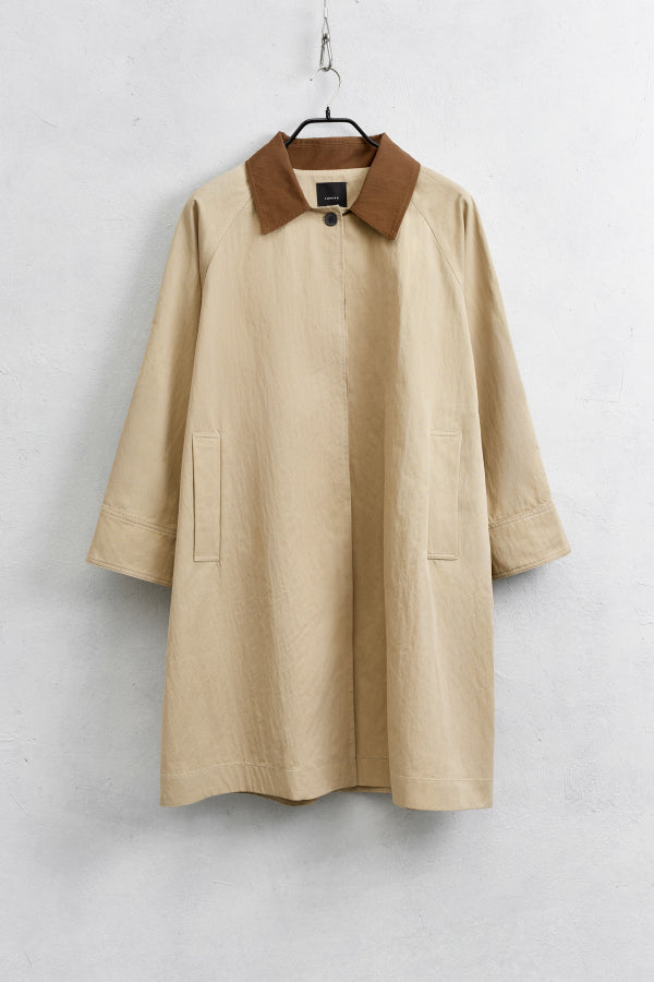 Lumina - Oversize Καμπαρντίνα Midi με Κομψές Αντιθέσεις & Κρυφό Κούμπωμα