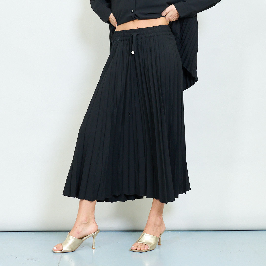 Gioya & Co - Φούστα Midi Πλισέ Με Λάστιχο στην μέση