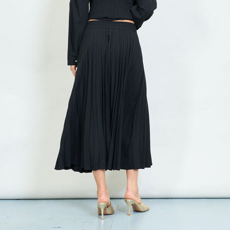 Gioya & Co - Φούστα Midi Πλισέ Με Λάστιχο στην μέση