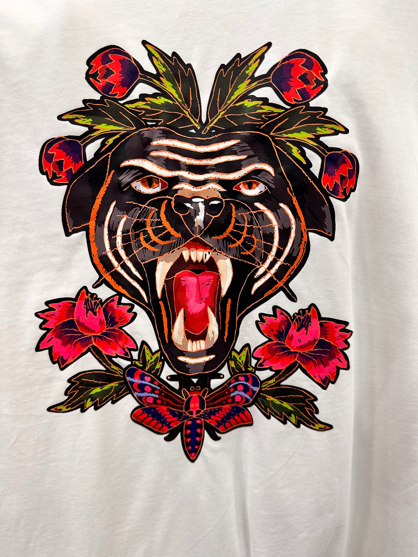 Eighty2 by Figaro - Λευκό Μακό με Animal & Floral Print