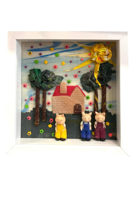 Marilia - Παιδικό Κάδρο «Τα Τρια Γουρουνάκια»