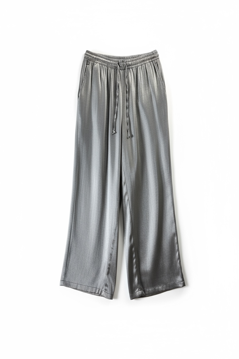 Cache Cache - Παντελόνι Rayon Γκρι Μεταλιζέ