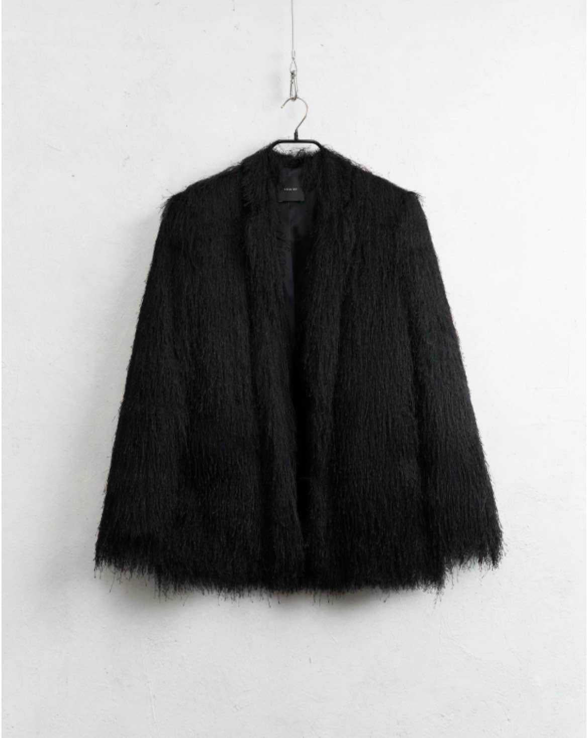 Lumina - Μαύρο Shaggy Σακάκι