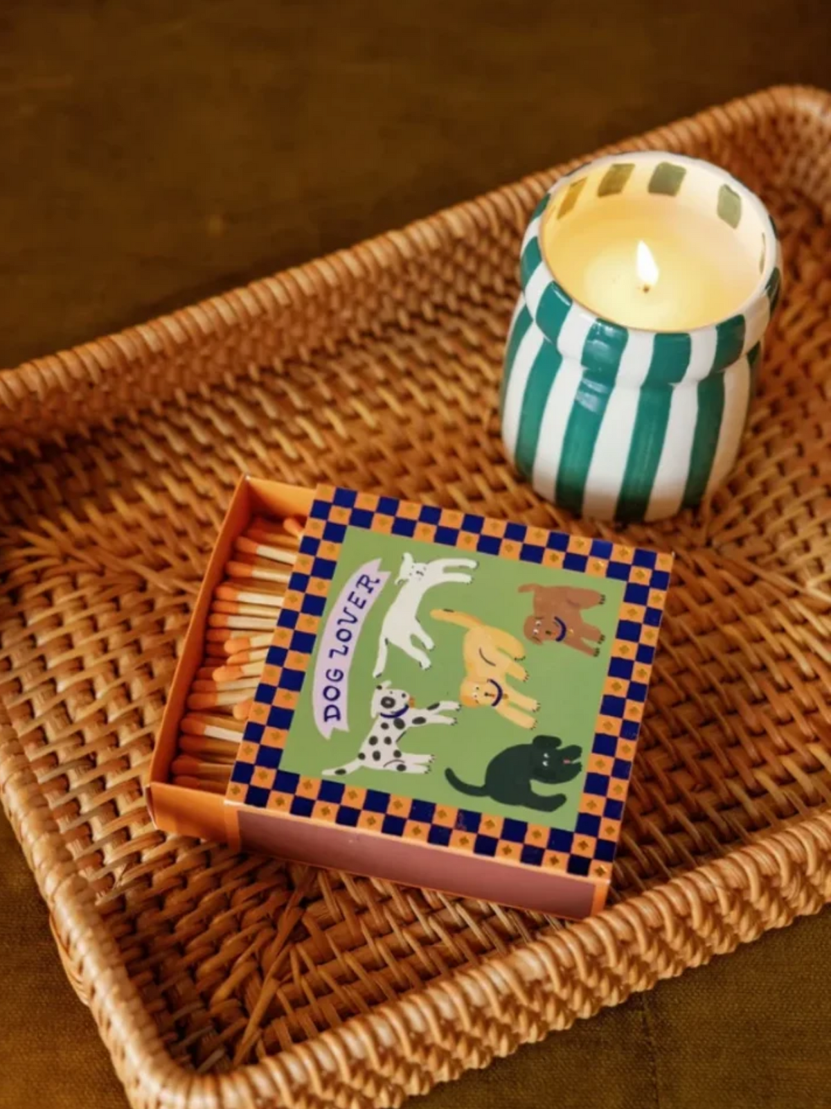 Dog Lover, 125 Square Boxed Σπίρτα ασφαλείας 11cm - Paddywax
