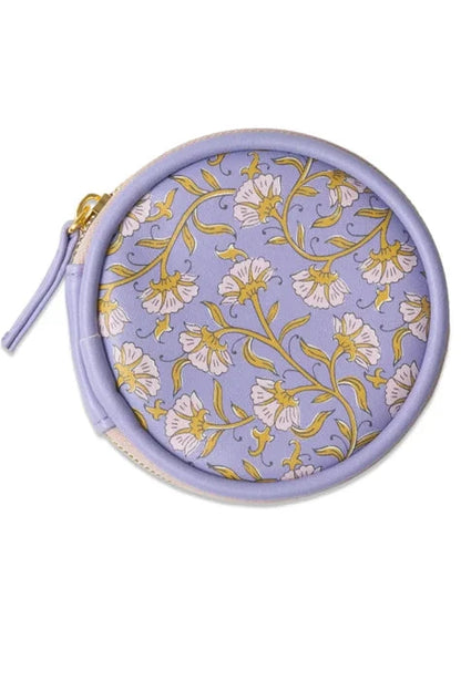 Designworks A Dopo Purple Vintage Floral – Θήκη Χαπιών από Vegan Leather