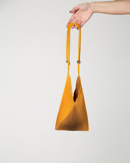 Multitudes - Τσάντα Baby Bag Πλισέ από Σατέν «Artisan Gold» 17x28 εκ.