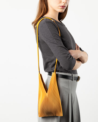Multitudes - Τσάντα Baby Bag Πλισέ από Σατέν «Artisan Gold» 17x28 εκ.