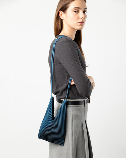 Multitudes - Τσάντα Baby Bag Πλισέ από Σατέν «Moroccan Blue» 17x28 εκ.
