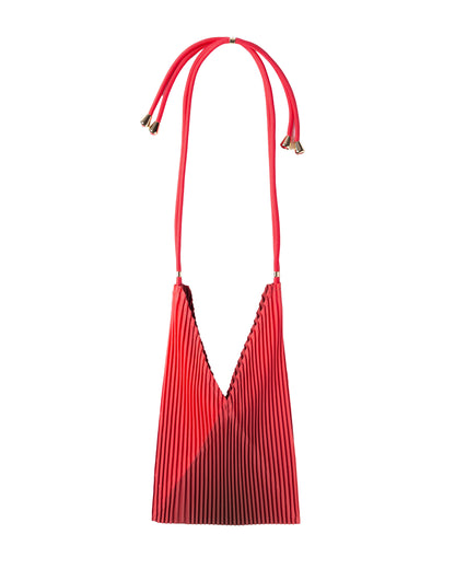 Multitudes - Τσάντα Baby Bag Πλισέ από Σατέν «Teaberry» 17x28 εκ.