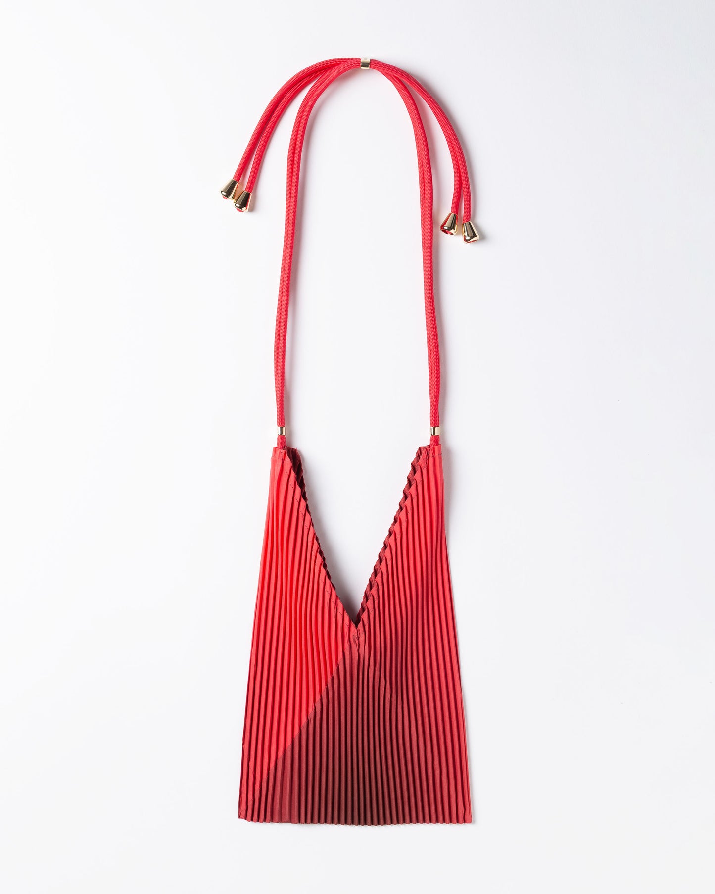 Multitudes - Τσάντα Baby Bag Πλισέ από Σατέν «Teaberry» 17x28 εκ.
