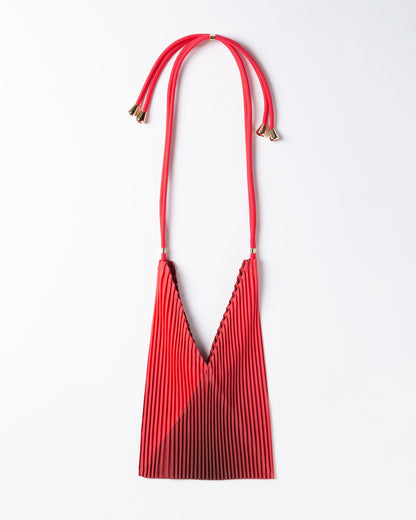 Multitudes - Τσάντα Baby Bag Πλισέ από Σατέν «Teaberry» 17x28 εκ.