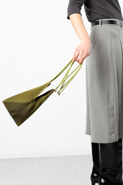 Multitudes - Τσάντα Baby Bag Πλισέ από Σατέν «Woodbine» 17x28 εκ.