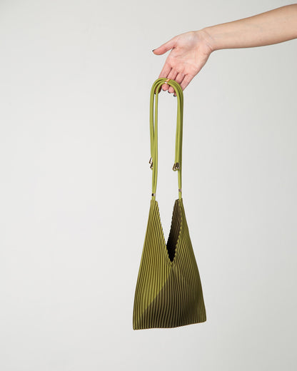 Multitudes - Τσάντα Baby Bag Πλισέ από Σατέν «Woodbine» 17x28 εκ.