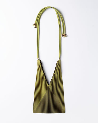 Multitudes - Τσάντα Baby Bag Πλισέ από Σατέν «Woodbine» 17x28 εκ.