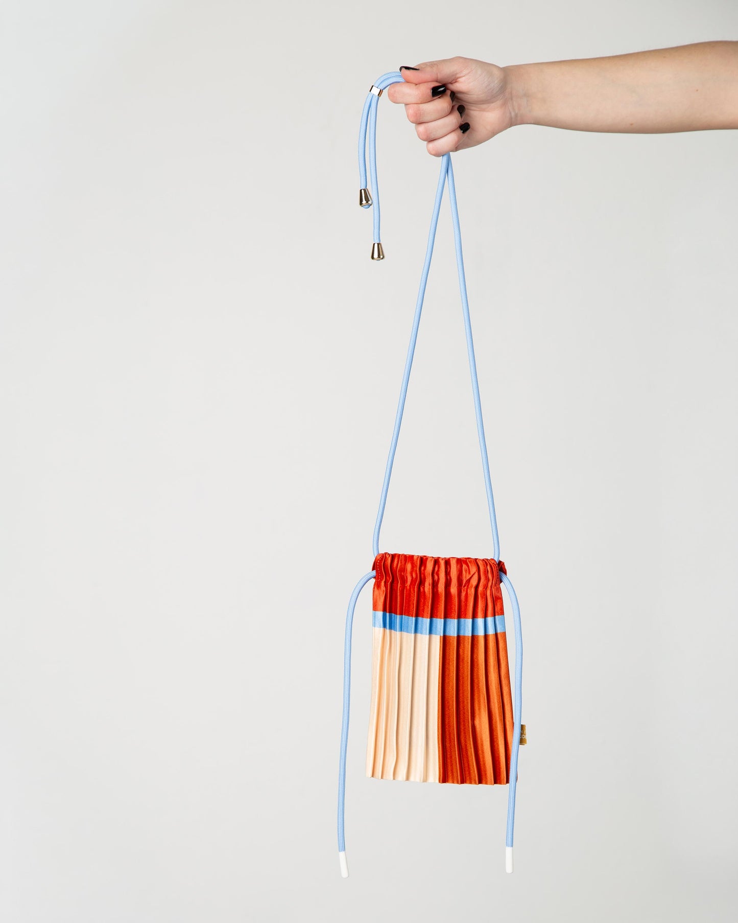 Multitudes - Mini Πλισέ Τσάντα Χιαστί από Σατέν Sienna Mini 14 x 20 εκ.