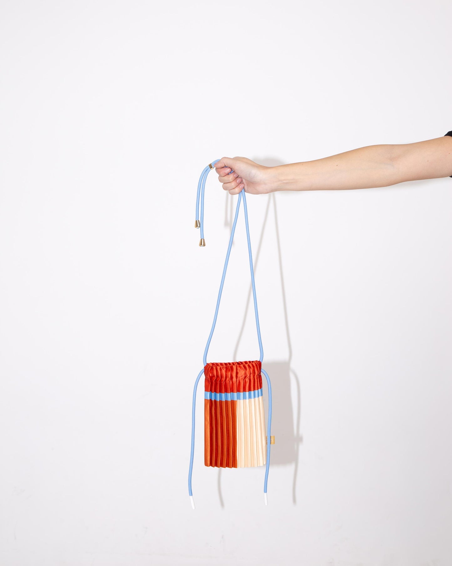 Multitudes - Mini Πλισέ Τσάντα Χιαστί από Σατέν Sienna Mini 14 x 20 εκ.