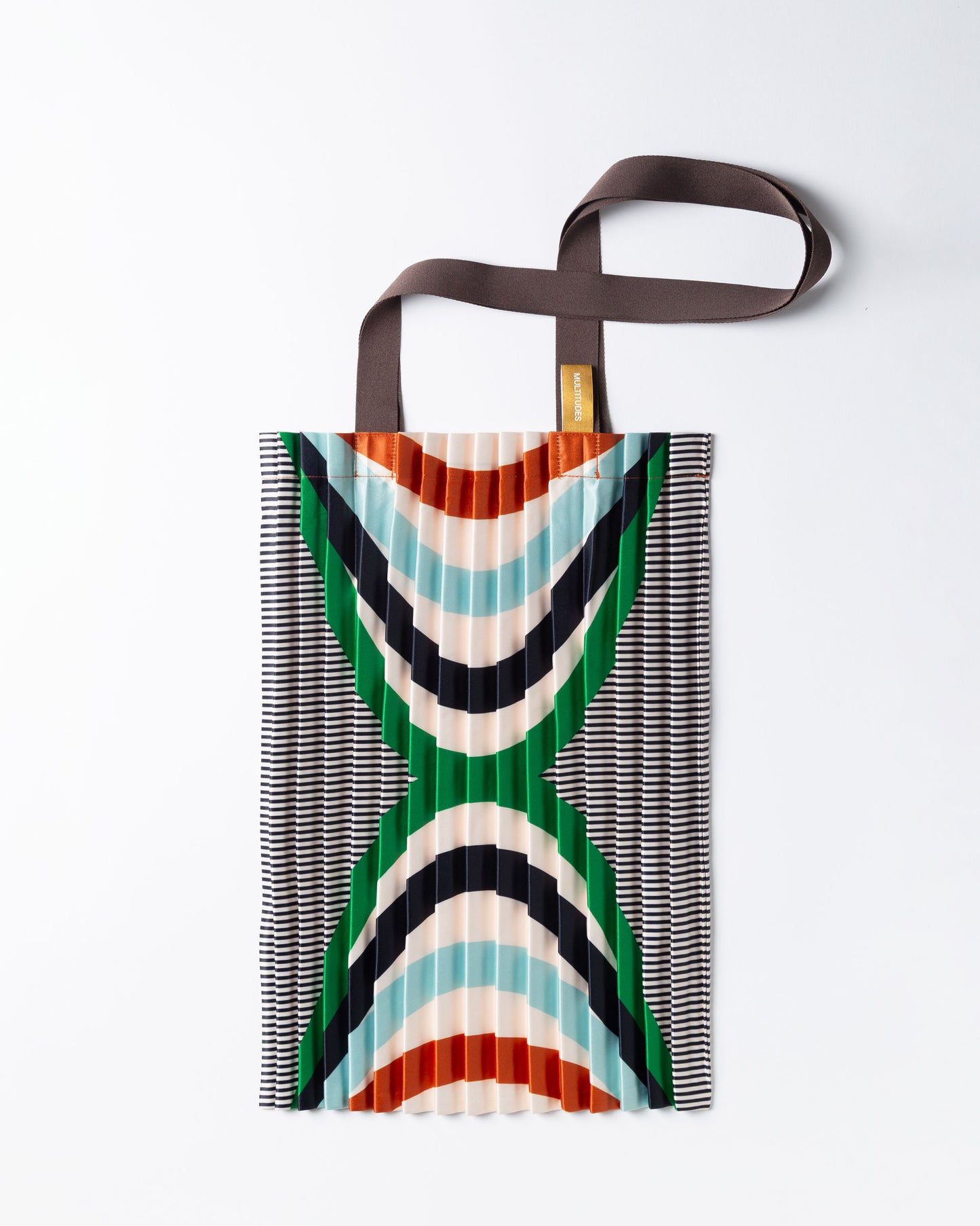 Multitudes - Τσάντα Tote Πλισέ από Σατέν «Naxos» 40x48 εκ.