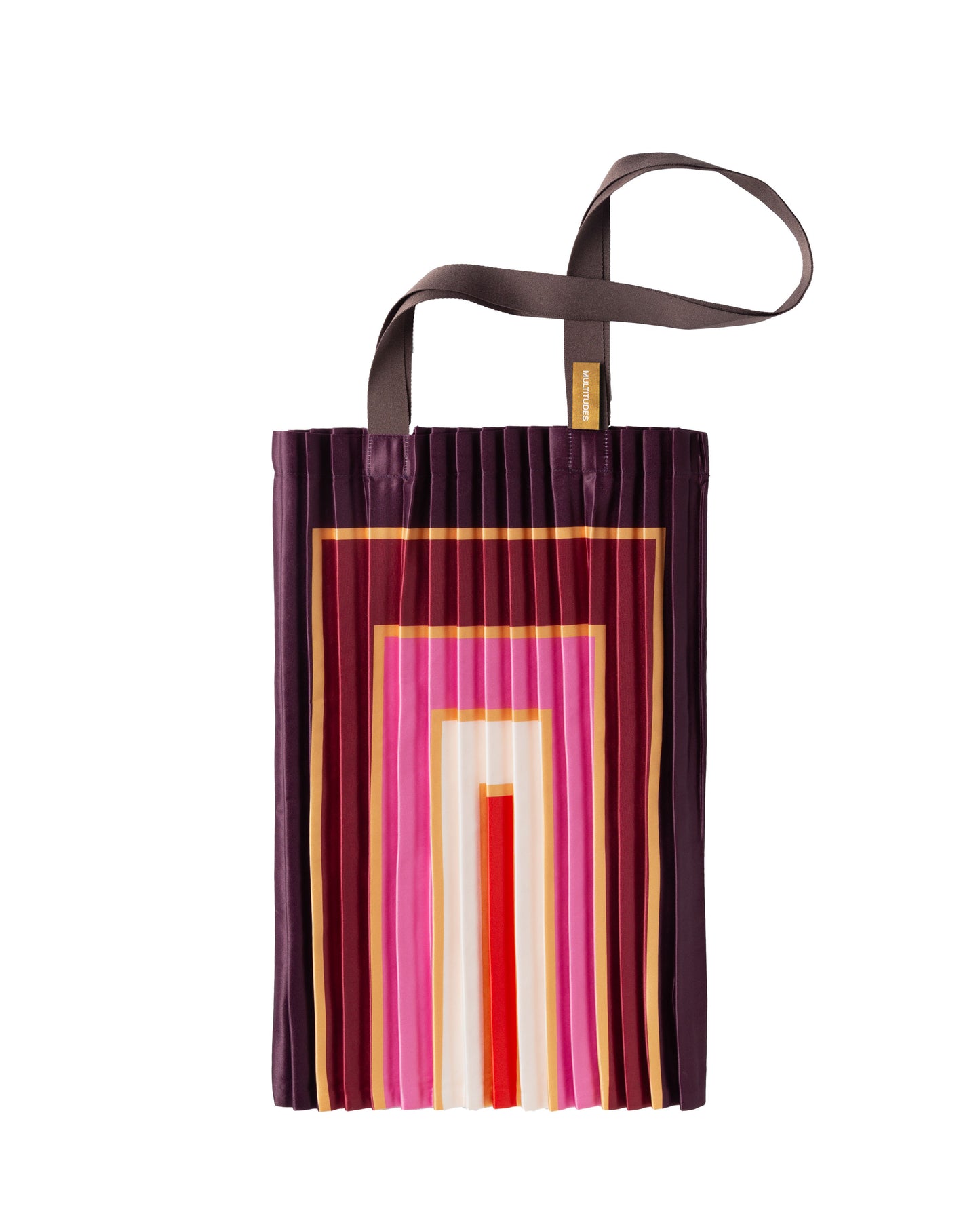 Multitudes - Τσάντα Tote Πλισέ από Σατέν «Villasimus» 40x48 εκ.