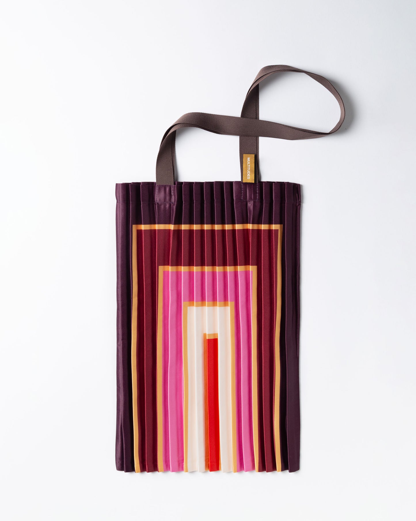 Multitudes - Τσάντα Tote Πλισέ από Σατέν «Villasimus» 40x48 εκ.