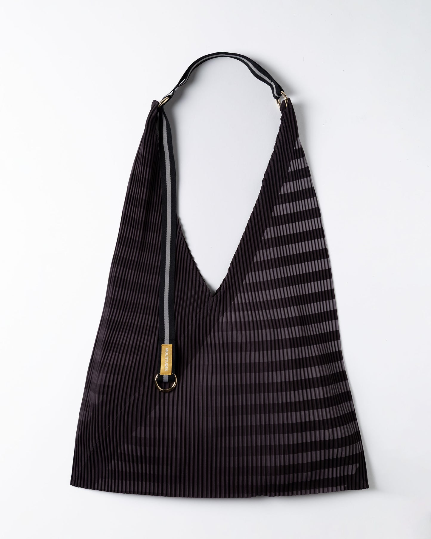 Multitudes - Τσάντα Y Πλισέ «Claudia Black» & Pochette από Σατέν 30x60 εκ.