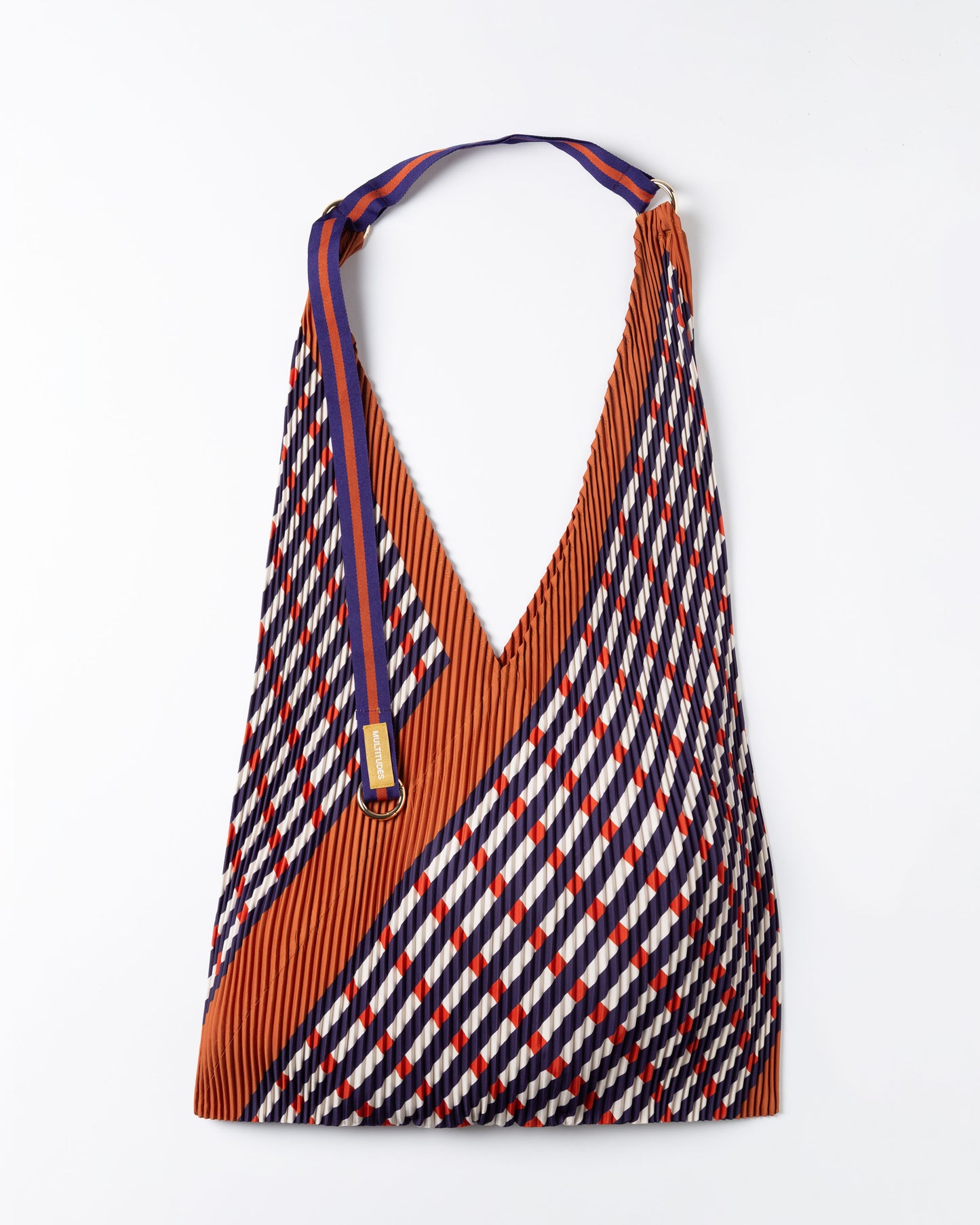 Multitudes - Τσάντα Y Πλισέ «Sophia» & Pochette από Σατέν 30x60 εκ.