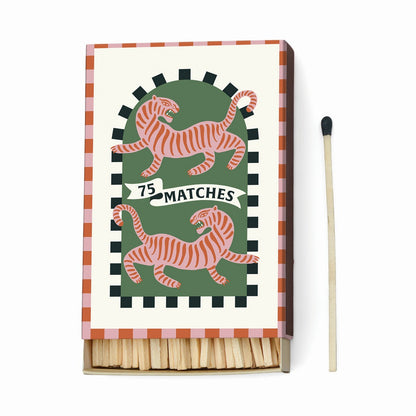 Paddywax A dopo Tiger - Κεραμικό κερί σόγιας, Black Cedar & Fig 226gr & Σπίρτα 75 τεμ